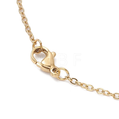Natural Paua Shell Pendant Necklaces NJEW-JN05141-02-1
