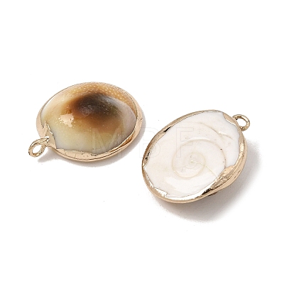 Brass & Natural Shell Pendants SH-CBA27C9-06-1