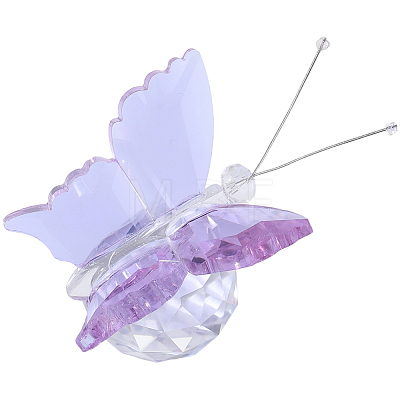 1Pc Glass Crytsal Butterfly Display Decorations LAMP-CN0001-01A-1