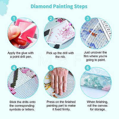 DIY Diamond Painting Passport Cover Kits DIAM-PW0010-39F-1