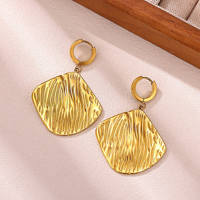 304 Stainless Steel Dangle Earrings WG7E31D-01-1
