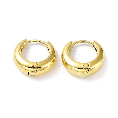 Ion Plating(IP) 304 Stainless Steel Polishing Hoop Earrings EJEW-G366-01G-1