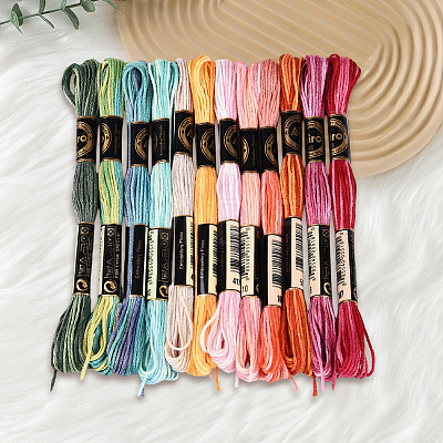 6-Ply Polyester Embroidery Floss OCOR-WH20074-15C-1