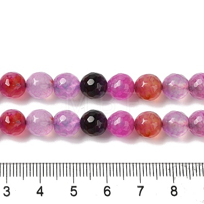 Dyed & Heated Natural Dragon Veins Agate Beads Strands G-P539-A01-27-1