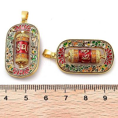 Brass Enamel Pendants KK-S393-08-1