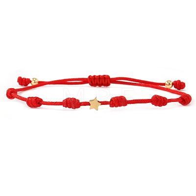 Multicolor braided star bracelet unisex stylish accessory versatile jewelry trendy design QF7407-2-1