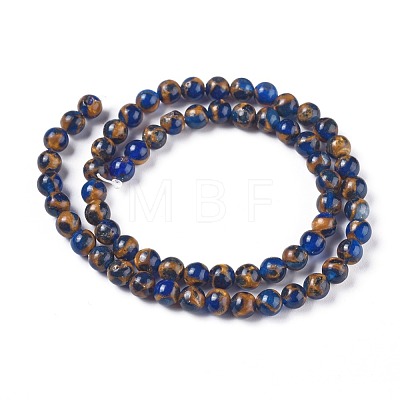 Synthetic Gold Clinquant Stone Beads Strands G-E551-A03-1