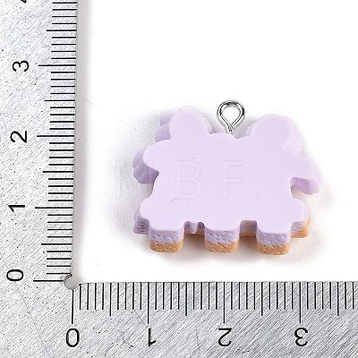 Resin Pendants RESI-I061-08B-1