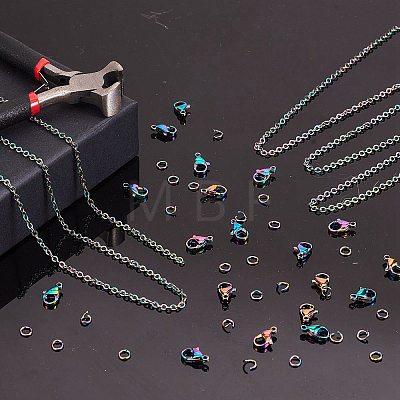 DIY Chain Jewelry Set Making Kit STAS-SZ0002-27-1