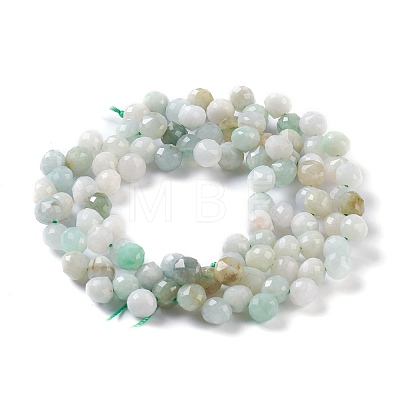 Natural Myanmar Jade/Burmese Jade  Beads Strands G-H243-17-1
