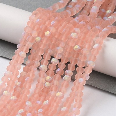 Transparent Glass Beads Strands EGLA-A044-T6mm-MB21-1