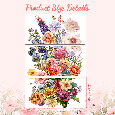 3 Sheets 3 Styles PVC Waterproof Decorative Stickers DIY-WH0404-040-1