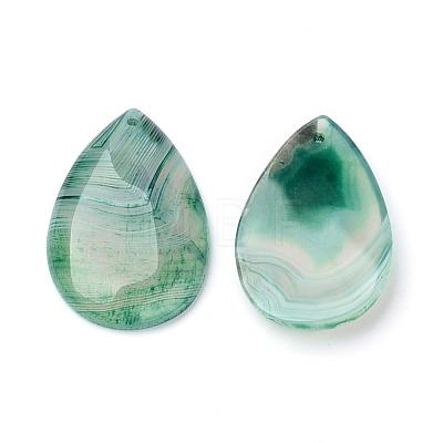 Natural Crackle Agate Pendants G-S205-02A-1