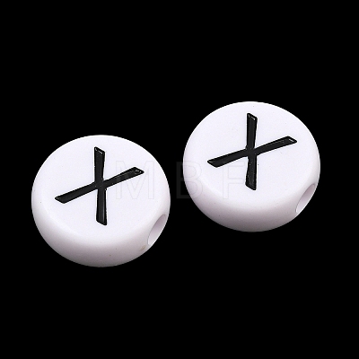 Opaque Acrylic European Beads AC-CBA3BDD-01X-1