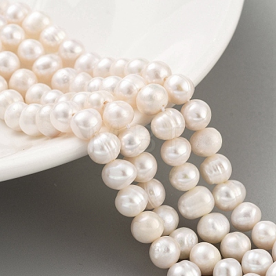 Natural Cultured Freshwater Pearl Beads Strands PEAR-C003-12F-1