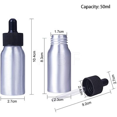 50ml Aluminium Empty Dropper Bottles MRMJ-PH0001-18-1