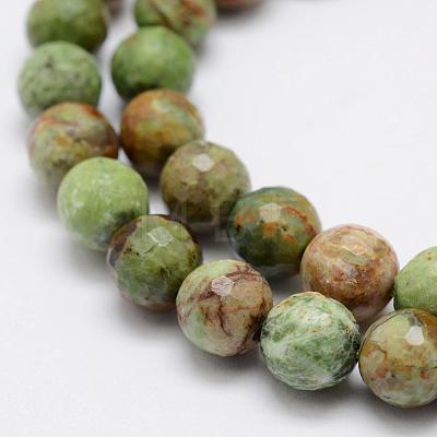 Natural Green Opal Beads Strands G-K209-05A-10mm-1