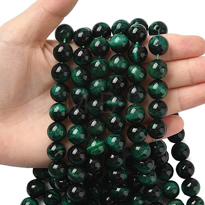 Natural Tiger Eye Beads Strands G-G544-12mm-03-1