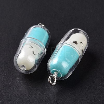 Translucent Plastic Pendants X-KY-L006-29E-1