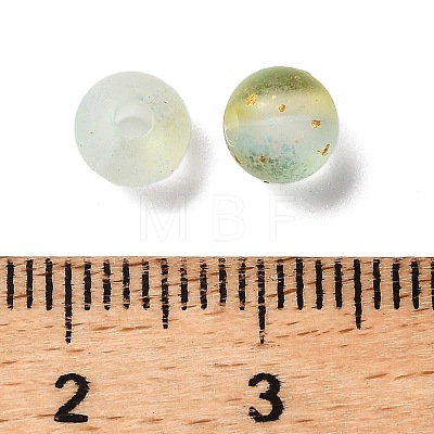 Frosted Transparent Acrylic Beads OACR-F013-12H-1