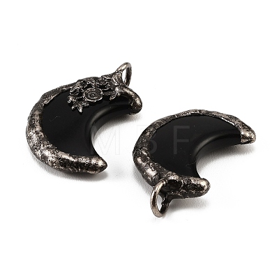 Natural Obsidian Pendants G-H359-05AS-02-1