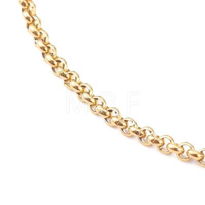 304 Stainless Steel Rolo Chain Bracelets BJEW-JB06029-1