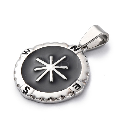 304 Stainless Steel Enamel Pendants STAS-U043-14P-1