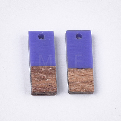 Resin & Walnut Wood Pendants RESI-S358-79H-1