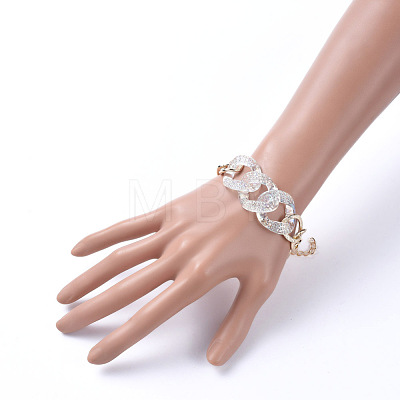 Aluminum Curb Chain Jewelry Sets SJEW-JS01095-1