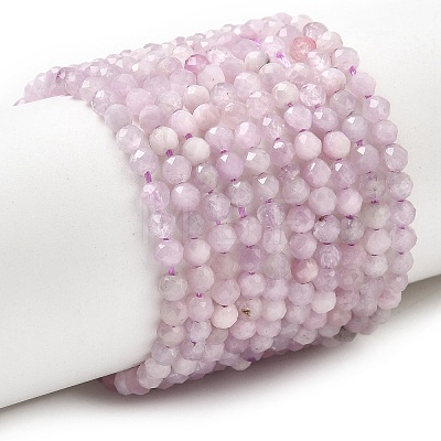 Natural Kunzite Beads Strands G-G343-B04-3mm-1