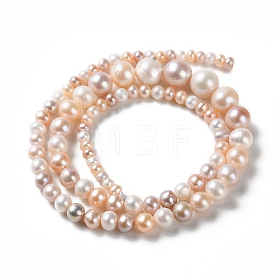 Natural Cultured Freshwater Pearl Beads Strands PEAR-E018-80-1