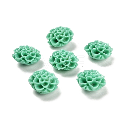 Synthetic Coral 3D Flower Rose Beads CORA-L046-A-1