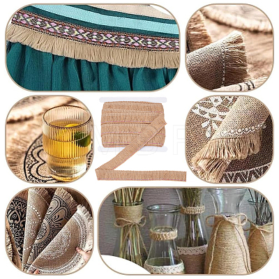 12.5M Burlap Ribbon AJEW-GF0014-55B-1