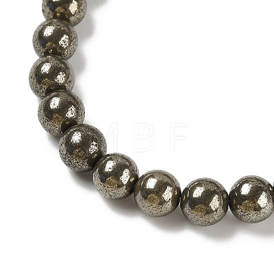 Natural Pyrite Beads Strands G-A250-A01-02-1