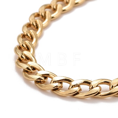 Ion Plating(IP)  304 Stainless Steel Chain Necklaces NJEW-A002-07G-1