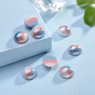 Opaque Glass Cabochons GGLA-S038-12A-8mm-1