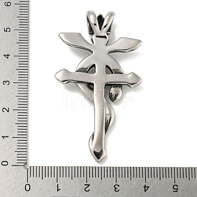 316 Surgical Stainless Steel Big Pendants STAS-Z073-89AS-1