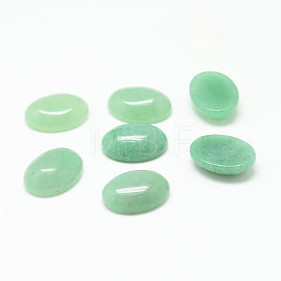 Natural Green Aventurine Gemstone Cabochons G-T020-18x25mm-08-1