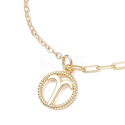 12Pcs Brass Cable & Paperclip Chain Slider Bracelets BJEW-JB13088-1