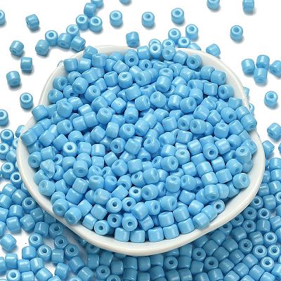 Baking Paint Pearlized Glass Seed Beads SEED-C001-04A-08-1