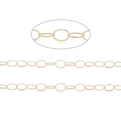 Brass Hollow Oval Link Chains CHC-M025-29G-1