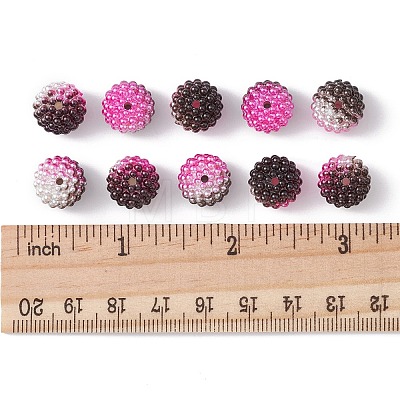 Imitation Pearl Acrylic Beads OACR-FS0001-42H-1