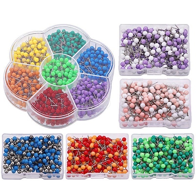 700Pcs 7 Colors Steel Safety Pins PW-WG2324B-01-1