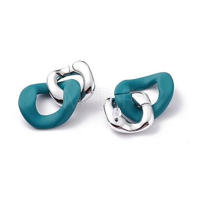 Acrylic Stud Earrings EJEW-JE04583-1