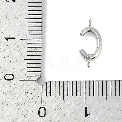 304 Stainless Steel Letter Connector Charms STAS-M108-01P-03-1