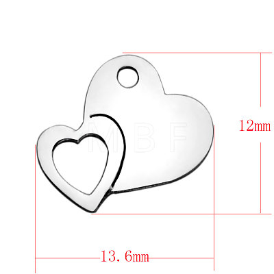201 Stainless Steel Charms STAS-Q201-T148-1