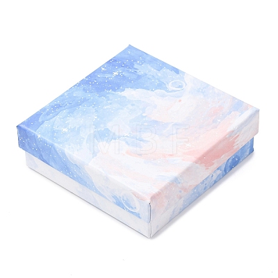 Gradient Color Square Cardboard Jewelry Boxes CBOX-A010-01B-03-1