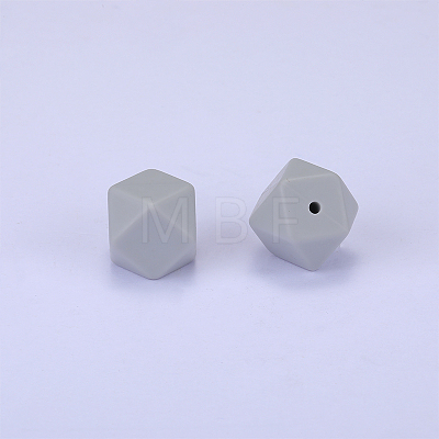 Hexagonal Silicone Focal Beads SI-JX0020A-99-1