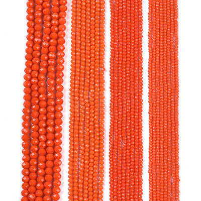 Opaque Solid Color Imitation Jade Glass Beads Strands EGLA-A044-P3mm-D03-1