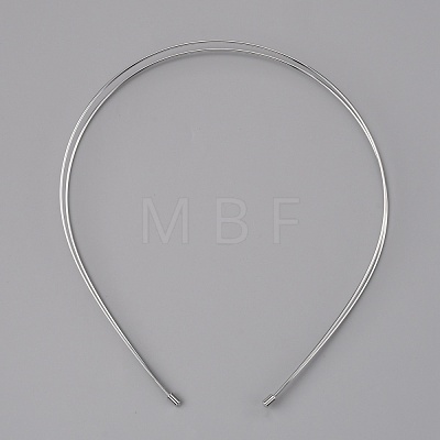 Alloy Double Hair Band Findings AJEW-WH0304-25A-P-1